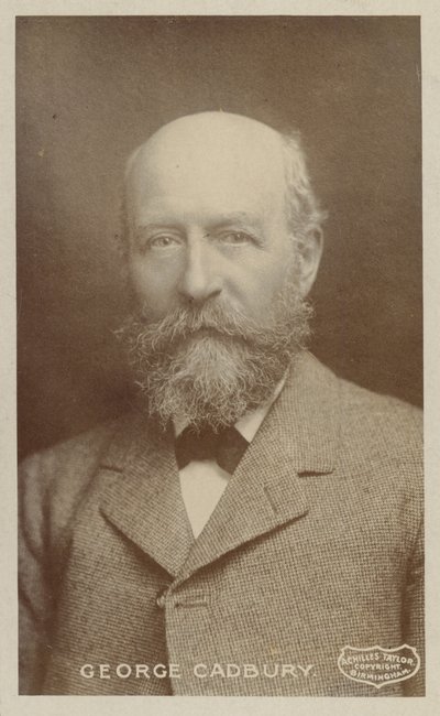 George Cadbury (1839-1922), englischer Schokoladenhersteller und Sozialreformer von English Photographer